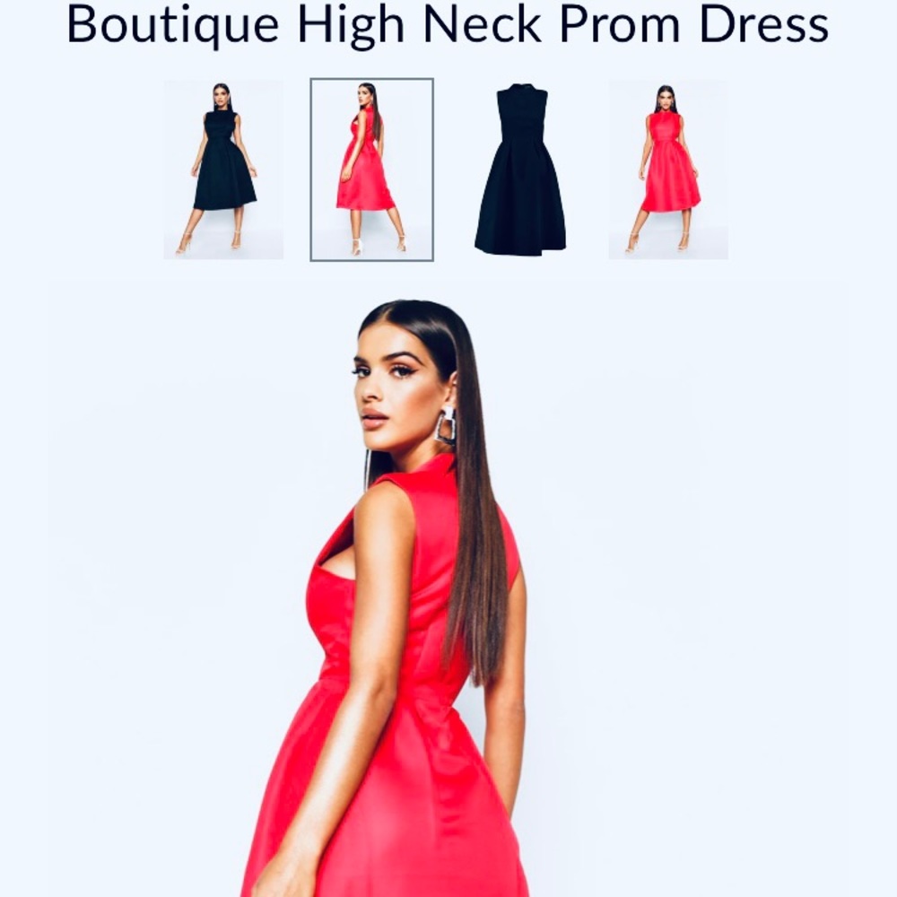 Boutique High Neck Prom Dress